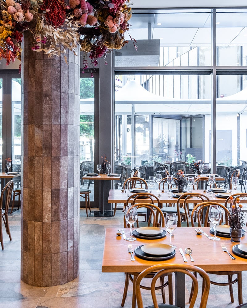 The interior of Agyle Japanese Restaurant & Bar at Elizabeth Quay in Perth.